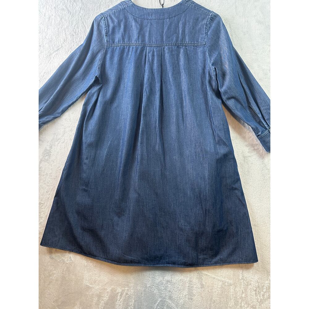 COS A-Line Denim Dress - Blue Chambray - 3/4 Sleeve - Size 2 - Picture 4 of 7